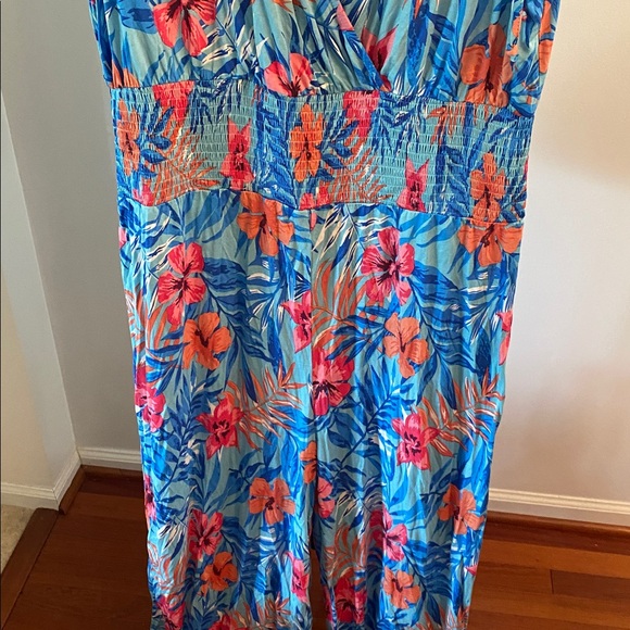 Lascana by Venus size 18 floral comfortable wide leg jumpsuit - Picture 3 of 9
